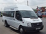 Бесплатный автобус Genser в пункт аренды автомобилей АрендаАвто-кли на Новорязанском шоссе
